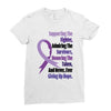 supporting the fighter, admiring the survivors, honoring the taken Ladies Fitted T-Shirt