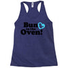 Bun in the Oven with Heart Baby Boy Racerback Tank