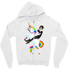 unicorn and human best friends Zipper Hoodie