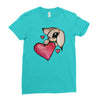 bunny rabbit love Ladies Fitted T-Shirt