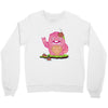 mrs yetti and her poops Crewneck Sweatshirt