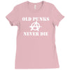 old punk rock Ladies Fitted T-Shirt