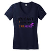 you can't scare me i'm a mother Women's V-Neck T-Shirt