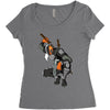 deathstroke marron Women's Triblend Scoop T-shirt