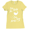 sip me baby one more time wine glass Ladies Fitted T-Shirt