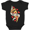 true love pizza slice Baby Bodysuit