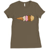 quadruple dip towe Ladies Fitted T-Shirt