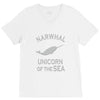 narwhals V-Neck Tee