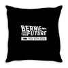 bernie for the future Throw Pillow
