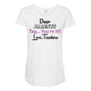 Dear Parents Tag You're It Love Teachers Women's Maternity Scoop Neck T-shirt