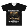 november  girl is a perfect combination of princess and warrior All Over Men's T-shirt