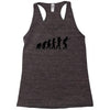 evolution of table tennis or ping pong mens black t shirt top Racerback Tank