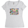 rude funny cotton dick of the world, ideal gift, birthday present Women's Triblend Scoop T-shirt