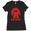 big foot Ladies Fitted T-Shirt