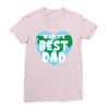 World's Best Dad Looks Like Ladies Fitted T-Shirt