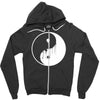 dripping ying yang Zipper Hoodie