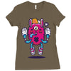 all seeing bunny Ladies Fitted T-Shirt