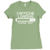 caffeine loading Ladies Fitted T-Shirt