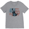 us flag V-Neck Tee