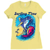 Surfing Time Ladies Fitted T-Shirt