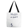 Muggle On Board Navy Tote Bags