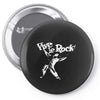 vive le rock! little richard black Pin-back button