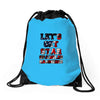 star spangled hammered Drawstring Bags