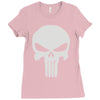 the punisher skull head Ladies Fitted T-Shirt