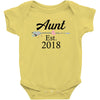 Aunt est.2018 Baby Bodysuit