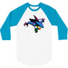 san jose street sharks 3/4 Sleeve Shirt