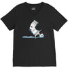 open wide V-Neck Tee