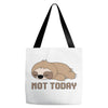 Sloth Says Not Today Tote Bags