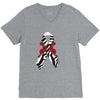 carcinoid cancer ribbon and rose V-Neck Tee