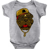 dog hip hop style Baby Onesie