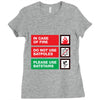 bat safety Ladies Fitted T-Shirt