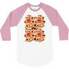 pumpkin pattern 3/4 Sleeve Shirt