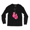 boxing gloves breast cancer Long Sleeve Shirts