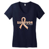 Survivor Of Uterine Cancer Women's V-Neck T-Shirt