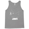 jaws chalk board movie licensed cotton blend adult Tank Top