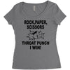 throat punch i win Women's Triblend Scoop T-shirt