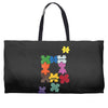 puzzled Weekender Totes