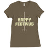 happy festivus Ladies Fitted T-Shirt