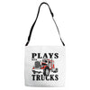 plays with trucks family matching Adjustable Strap Totes