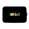 softball neon rhinestud Laptop sleeve