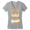 My Daughter Is Super Awesome Her Stepmom Women's V-Neck T-Shirt