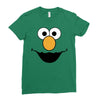 Cookie Monster Elmo Ladies Fitted T-Shirt