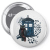 Owl And Tardis Pin-back button