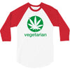 vegetarian sweet leaf 3/4 Sleeve Shirt