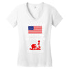 We Stand For The Flag We Kneel For The Fallen Women's V-Neck T-Shirt