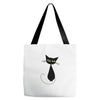black cat idiot Tote Bags